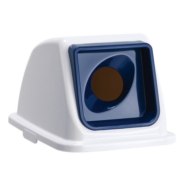 テラモト エコ分別カラーペール W65 フタ 紺 丸穴 あきかん （本体別売り）〔代引不可〕の通販は 5,870円