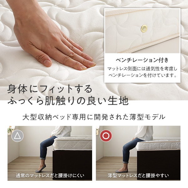 〔組立設置付き〕 収納 ベッド ダブル フレームのみ ブラウン AAB 引き出し 棚付き 宮付き 日本製〔代引不可〕の通販は