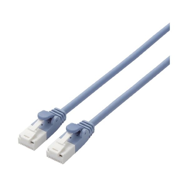 (まとめ) エレコム LANケーブル やわらか6A 青 2m LD-GPAYT/BU20 〔×3セット〕〔代引不可〕の通販は