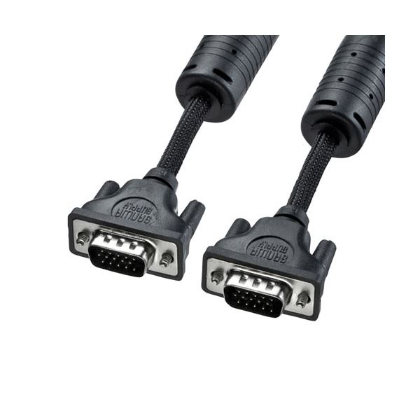 サンワサプライ ナイロンメッシュディスプレイケーブル KC-NMV50K〔代引不可〕 7,870円