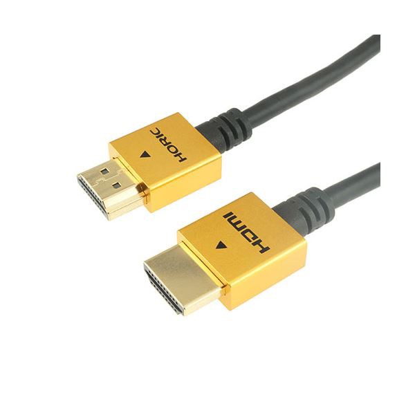 〔5個セット〕ホーリック HDMIケーブル 2m ゴールド HDM20-461GDX5〔代引不可〕