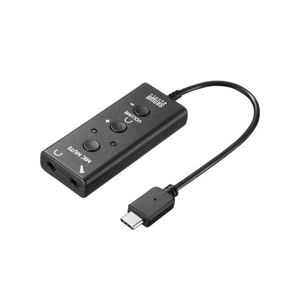 サンワサプライ USBオーディオ変換アダプタ(TypeC) MM-ADUSBTC1〔代引不可〕の通販は