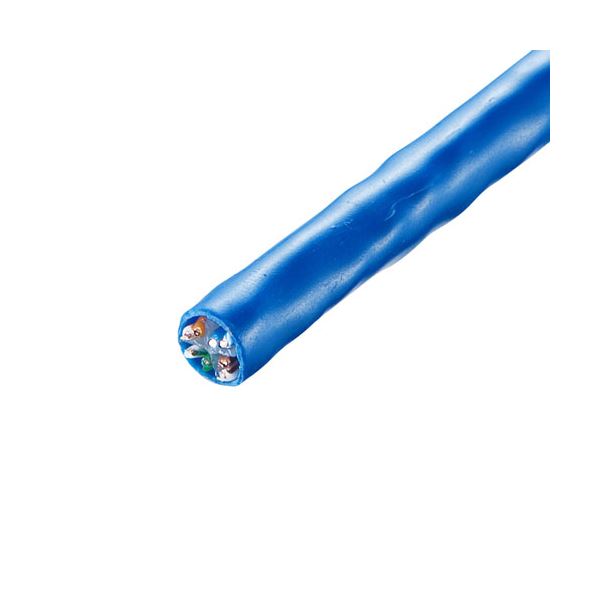 サンワサプライ CAT6UTP単線ケーブルのみ300m KB-C6L-CB300BLN〔代引不可〕の通販は 44,519円