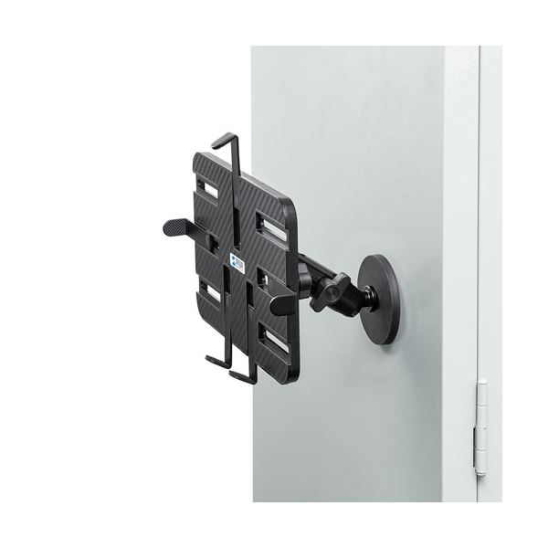 サンワサプライ マグネット取付け式タブレットホルダー(短アーム) VEH-TBMG1〔代引不可〕の通販は