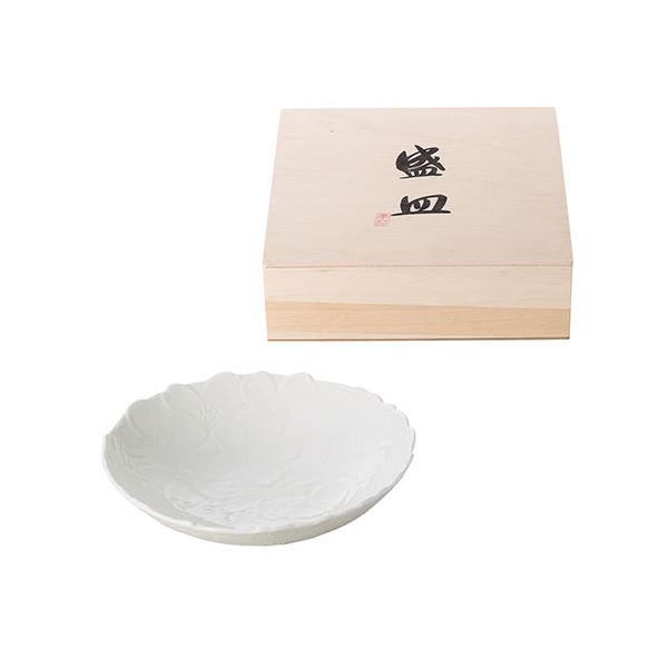 花白磁 盛皿 (木箱入 ) 1-2-0110〔代引不可〕の通販は