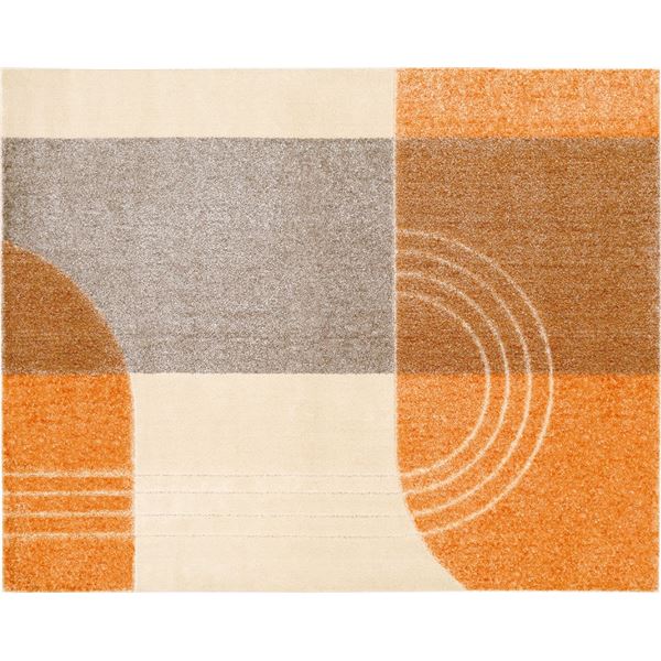 マット/絨毯 〔約190×190cm オレンジ〕 手洗いOK 防ダニ ホットカーペット対応 『ベッキー』 プレーベル〔代引不可〕の通販は 24,479円