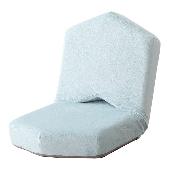 三角 座椅子 約幅41cm ブルー 日本製 スチールパイプ 14段階リクライニング 大人かわいい 完成品 リビング ダイニング〔代引不可〕の通販は 6,664円