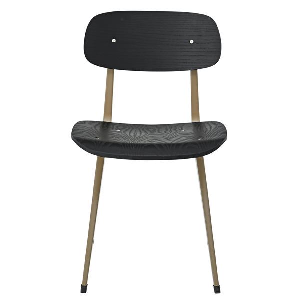 パーソナルチェア リビングチェア 約幅46cm ブラック スチール 完成品 リビング ダイニング インテリア家具〔代引不可〕の通販は