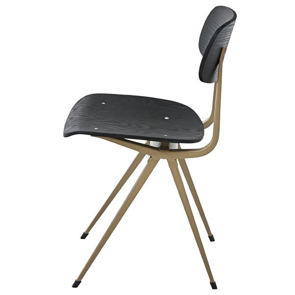 パーソナルチェア リビングチェア 約幅46cm ブラック スチール 完成品 リビング ダイニング インテリア家具〔代引不可〕の通販は