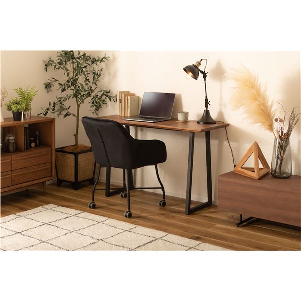 パーソナルチェア リビングチェア 約幅58cm ブラック キャスター付 組立品 リビング ダイニング インテリア家具 店舗 備品 什器〔代引不可〕の通販は