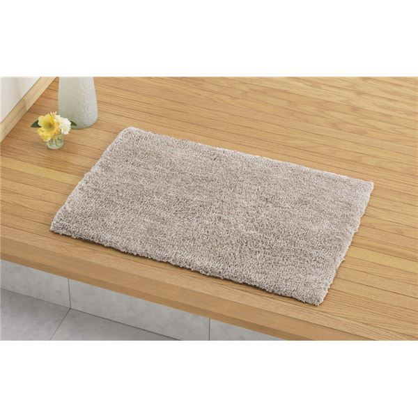 シャギーマット リオ ベージュ 約55×85cm〔代引不可〕の通販は 5,283円