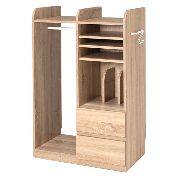 ランドセルラック ナチュラル キャスター付き ハンガーポール付き 組立品 ランドセルラック ナチュラル キャスター付き ハンガーポール