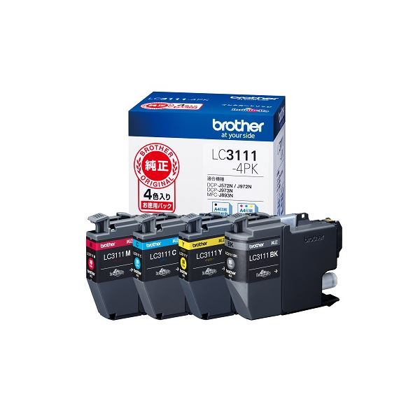 BROTHER(ブラザー) 純正 インクカートリッジ インク 4色パック LC3111-4PK〔代引不可〕