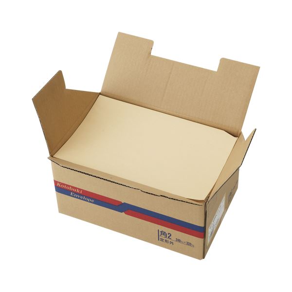 森林認証紙封筒 85g 角2 500枚入 00583〔代引不可〕の通販は