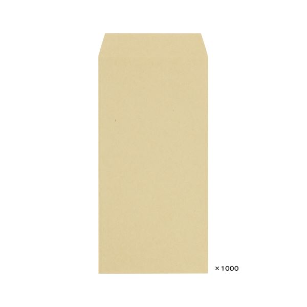 長3OKクラフト封筒 70g 〒枠無 1000枚入 08409〔代引不可〕の通販は 6,401円