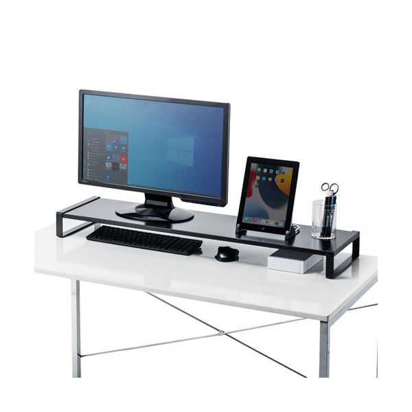 サンワサプライ スチール製机上ラック(W1000) ブラック MR-LC209BKN〔代引不可〕の通販は サンワサプライ スチール製机上ラック(W1000) ブラック MR-LC209BKN〔代引不可〕の通販は