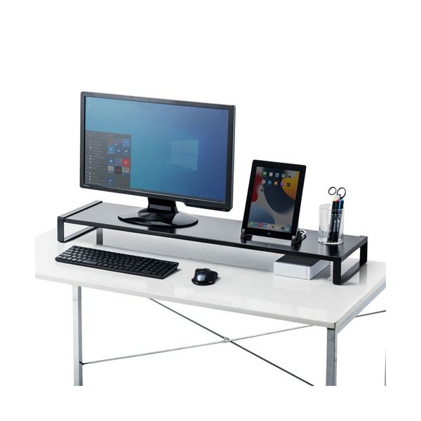 サンワサプライ スチール製机上ラック(W1000) ブラック MR-LC209BKN〔代引不可〕の通販は サンワサプライ スチール製机上ラック(W1000) ブラック MR-LC209BKN〔代引不可〕の通販は