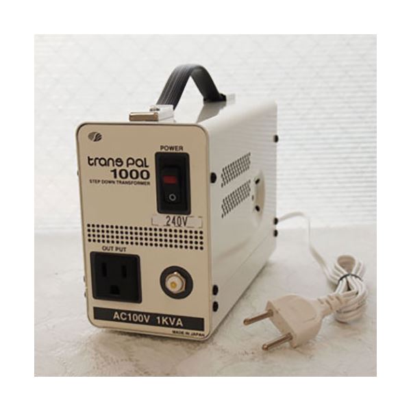 スワロー電機 受注生産 ダウントランス 変圧器 240V→100V/1000W PAL-1000IP〔代引不可〕の通販は