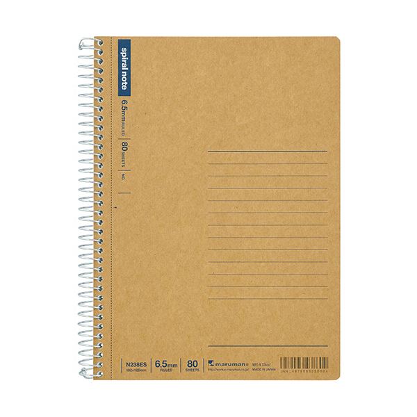 （まとめ）マルマン スパイラルノート ベーシックB6 6.5mm罫 22行 80枚 N238ES 1セット(5冊)〔×3セット〕〔代引不可〕の通販は 5,897円