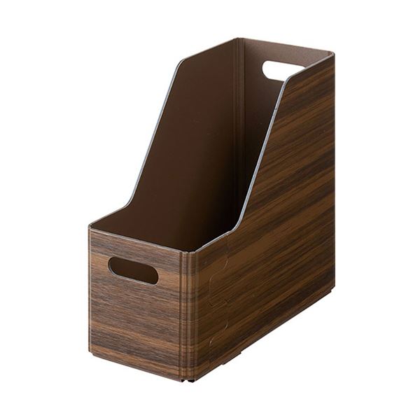 キングジム キーニスタッキングユニットボックス Sロング ブラウン KW1012Lフラ 1セット(3個)〔代引不可〕の通販は