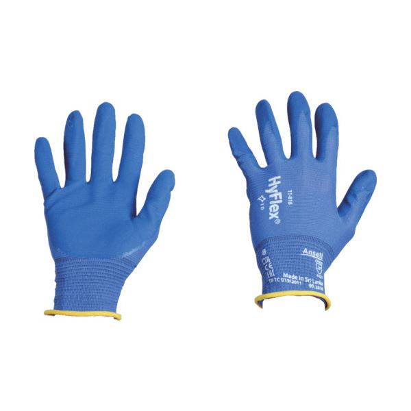 （まとめ）アンセル ニトリル背抜手袋 ハイフレックス 11-818 XLサイズ 11818-10 1双〔×10セット〕〔代引不可〕の通販は 10,458円