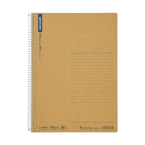 （まとめ）マルマン スパイラルノート ベーシックB5 6.5mm罫 32行 80枚 N236ES 1冊〔×10セット〕〔代引不可〕の通販は