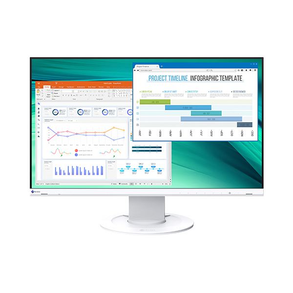 EIZO FlexScan 23.8型カラー液晶モニター ホワイト EV2460-WT 1