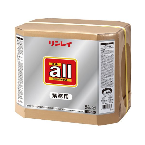 リンレイ 床用樹脂ワックスオール 業務用18L 1箱〔代引不可〕の通販は 30,990円
