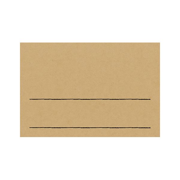 （まとめ）ササガワ 手書きPOP用カード はがきサイズ クラフト 16-1755 1パック(10枚)〔×5セット〕〔代引不可〕