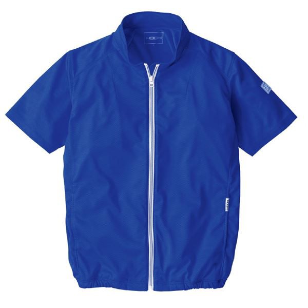 村上被服 HOOH 半袖ニットブルゾン V771 ロイヤルブルー サイズ：LL 服単品 〔バッテリー・ファン・ケーブル別売〕〔代引不可〕の通販は