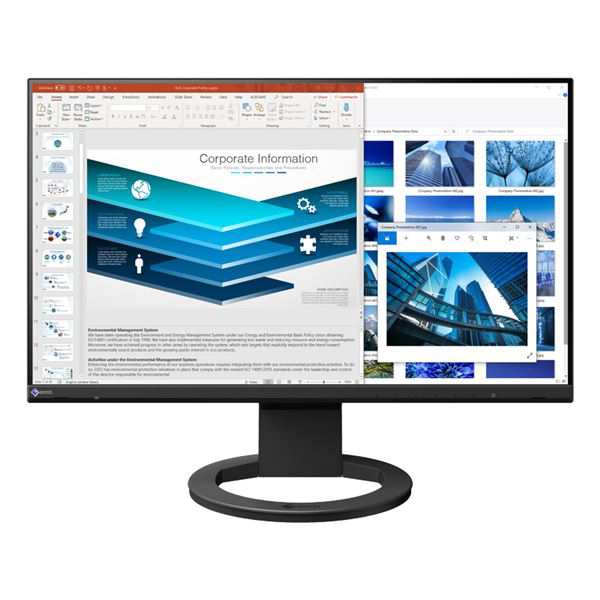 EIZO 液晶ディスプレイ 23.8型/1920×1080/HDMI、DisplayPort、USBType-C/ブラック/スピーカー:あり EV2480-ZBK〔代引不可〕