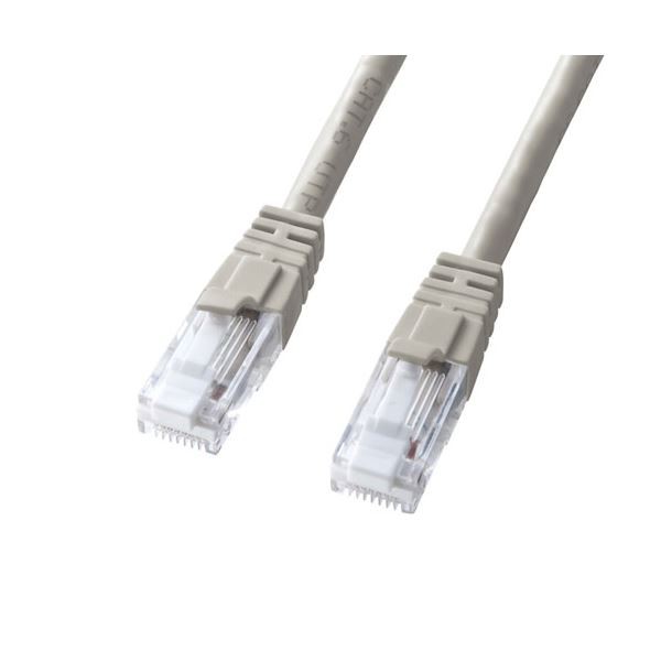 〔5個セット〕 サンワサプライ つめ折れ防止カテゴリ6 LANケーブル 5m ライトグレー KB-T6TS-05NX5〔代引不可〕の通販は