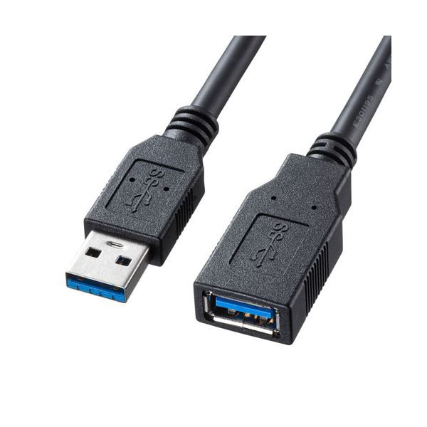 〔5個セット〕 サンワサプライ USB3.0延長ケーブル 0.5m KU30-EN05KX5〔代引不可〕