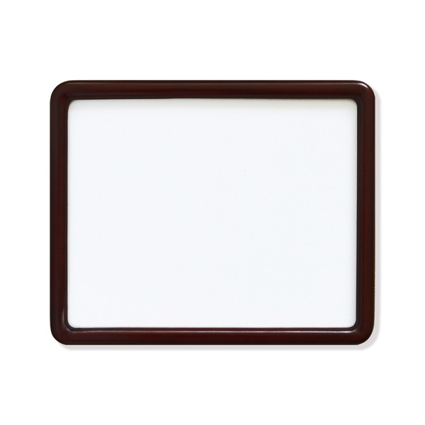 〔角が丸い額縁〕水彩画・絵画などに最適 色褪せ劣化防止アクリル仕様 隅丸デッサン額 インチサイズ(253×202mm) ブラウン〔代引不可〕の通販は