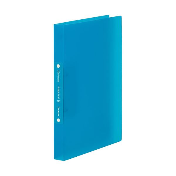 (まとめ) KING JIM(キングジム) シンプリーズ リングファイル 透明 アオ KJ-641TSP-BL 〔×5セット〕〔代引不可〕の通販は 4,780円