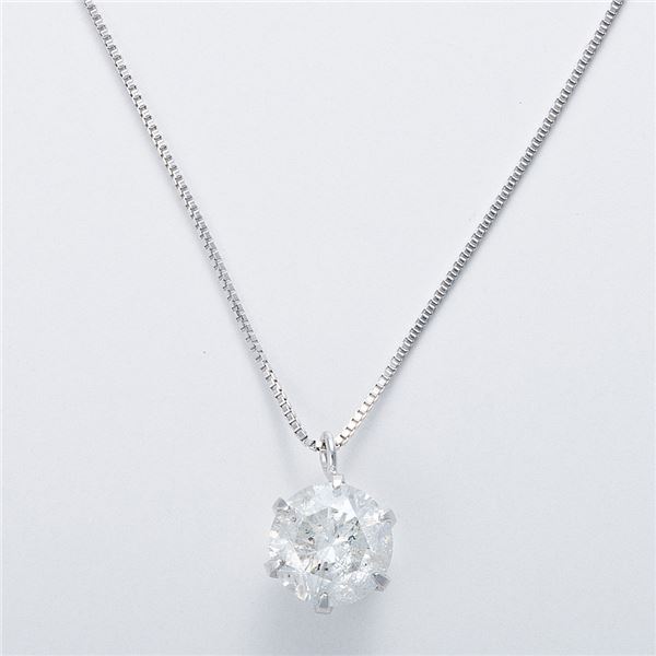 K18WG 1ctダイヤモンドペンダント/ネックレス ベネチアンチェーン（鑑定書付き）〔代引不可〕の通販は