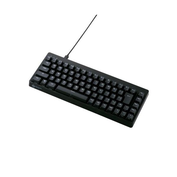 エレコム ゲーミングキーボード/Vcustom/有線/着脱式/メカニカル/ネオクラッチキーキャップ/テンキーレス/65%サイズ/スピードリニア(銀軸)/ブラ...〔代引不可〕 ゲーミングキーボード&frasl;V custom&frasl;有線&frasl;着脱式&frasl;メカニカル&frasl;ネオクラッチ