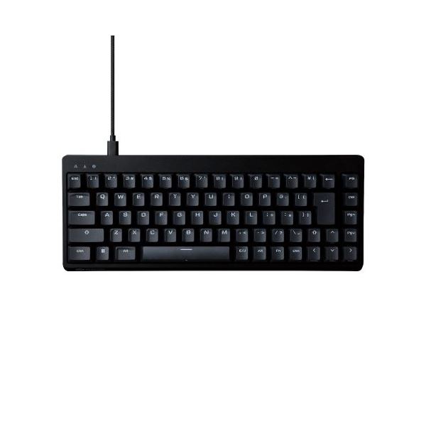 エレコム ゲーミングキーボード/Vcustom/有線/着脱式/メカニカル/ネオクラッチキーキャップ/テンキーレス/65%サイズ/スピードリニア(銀軸)/ブラ...〔代引不可〕 ゲーミングキーボード&frasl;V custom&frasl;有線&frasl;着脱式&frasl;メカニカル&frasl;ネオクラッチ