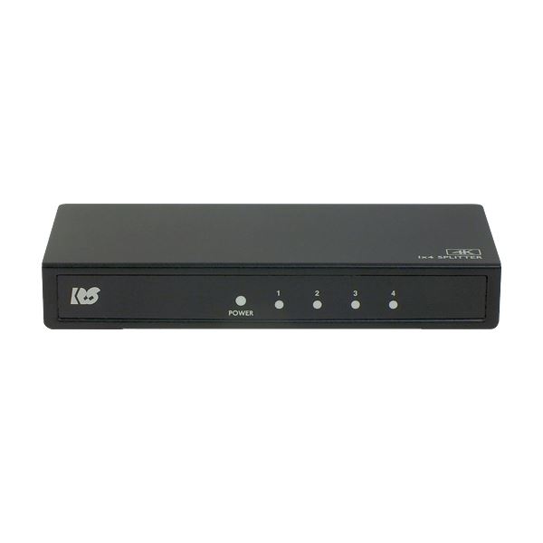 ラトックシステム 4K60Hz対応 1入力4出力 HDMI分配器 RS-HDSP4P-4KZ〔代引不可〕