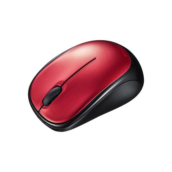 サンワサプライ静音BluetoothブルーLEDマウス レッド MA-BBS311R 1個〔代引不可〕の通販は