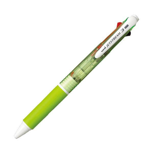 （まとめ）三菱鉛筆 ジェットストリーム3色ボールペン 0.7mm （軸色：緑） SXE340007.6 1本〔×10セット〕〔代引不可〕の通販は
