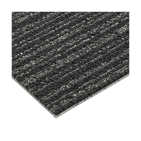 サンゲツ タイルカーペット 裏面のり付き 幅500×奥行500mm ラインダークグレー NT-304S 1箱（20枚）〔代引不可〕の通販は