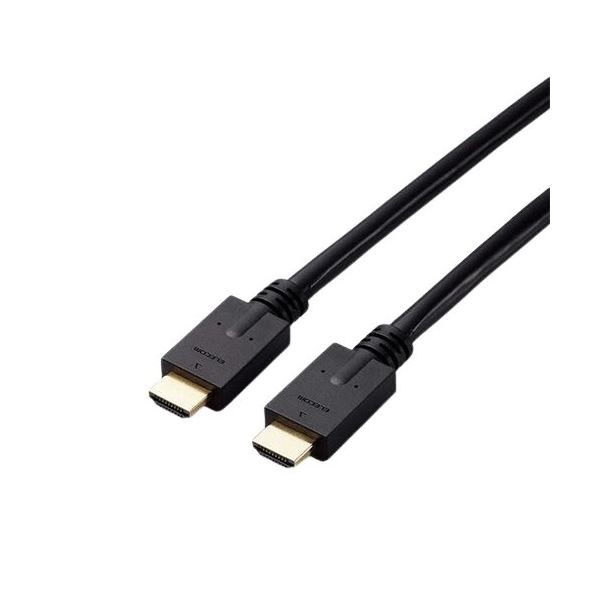 (まとめ）エレコム HDMIケーブル（HighSpeed HDMI） 5.0m ブラック RoHS指令準拠（10物質） CAC-HD1450BK/ID 1本〔×3セット〕〔代引不可