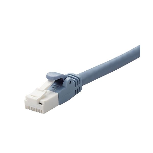 (まとめ）エレコム ツメ折れ防止LANケーブル（Cat6A） ブルー 3.0m RoHS指令準拠（10物質） LD-GPAT/BU3/ID 1本〔×10セット〕〔代引不可の通販は