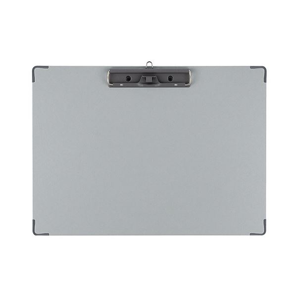 (まとめ）TANOSEE クリップボード A4タテ グレー 1枚〔×30セット〕 たのめーるTANOSEE アルミクリップボード A4タテ 1枚の通販