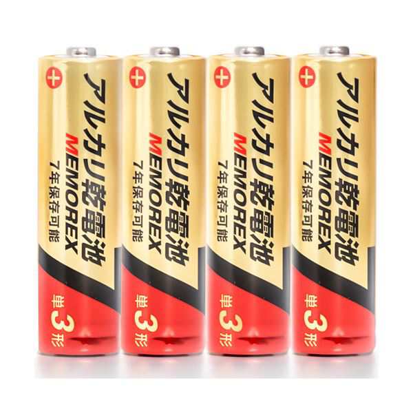 (まとめ）メモレックス・テレックス アルカリ乾電池単3形 LR6/1.5V 40S7 1セット（200本：40本×5パック）〔×5セット〕〔代引不可〕の通販は