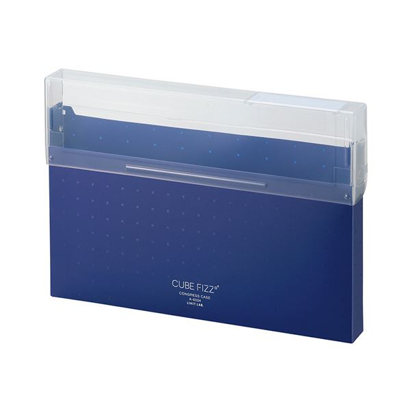 (まとめ）リヒトラブ CUBE FIZZコングレスケース A4 ネイビー A-6024-11 1個〔×30セット〕〔代引不可〕の通販は