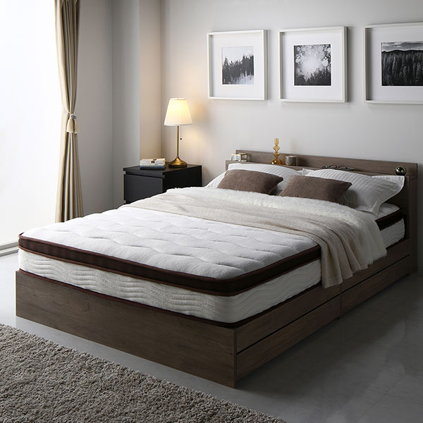 マットレス/寝具 〔セミダブル ボンネルコイル〕 約幅120cm ロールタイプ 張地：ポリエステル 〔ベッドルーム 寝室〕〔代引不可〕 マットレス 寝具 セミダブル 約幅120cm アイボリー 通気性 耐久性抜群