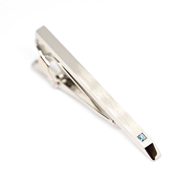 Swank(スワンク) クリスタルガラスのタイバー(アクアマリン)〔代引不可〕の通販は 4,827円