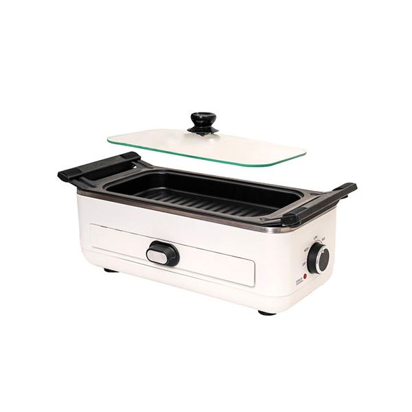 サンコー 無煙で美味しい 肉と魚のWグリル S-SLG21W〔代引不可〕の通販は